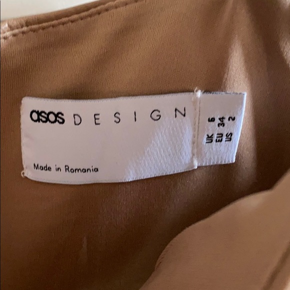 Brown faux leather crop top - Picture 4 of 8